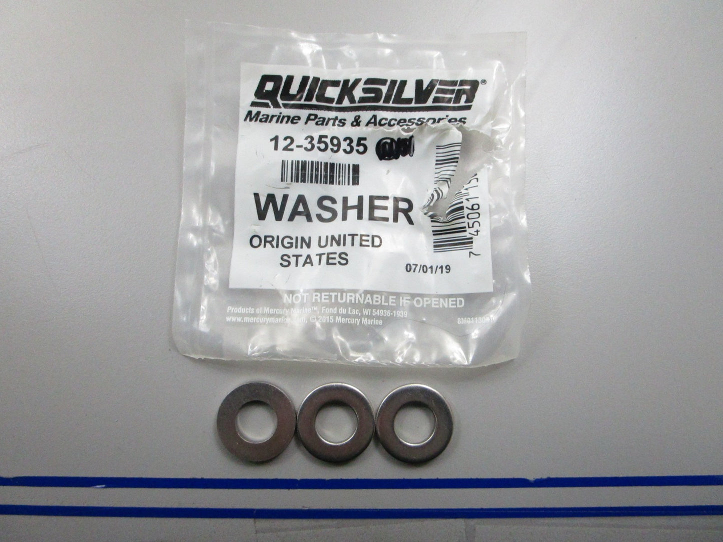 *NEW OEM* (LOT OF 3) 0810 Mercury Quicksilver Washer 12-35935