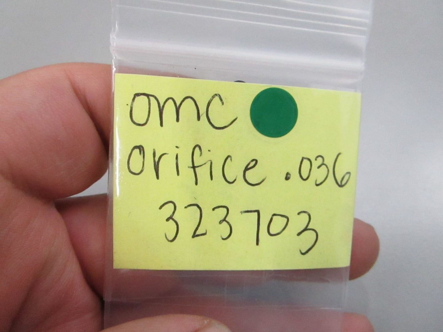 OMC Johnson Evinrude NEW OEM High Speed Orifice .036 Jet #36 323703 0323703 0810