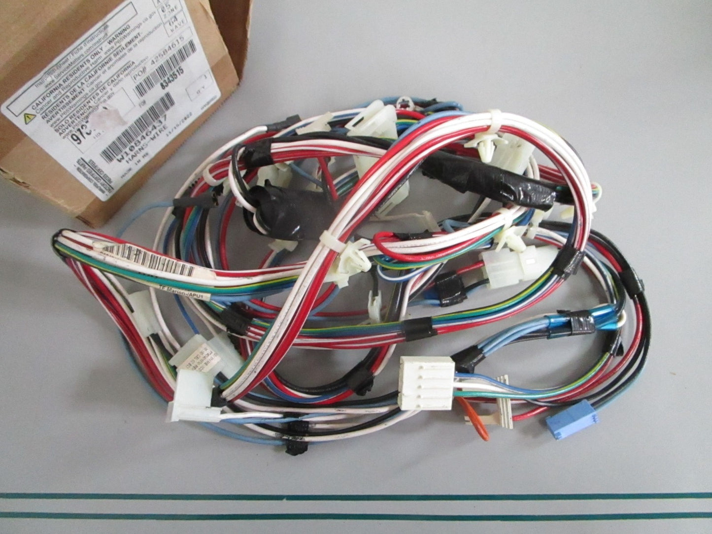 NEW OEM W10846437 Whirlpool Wire Harness 0820