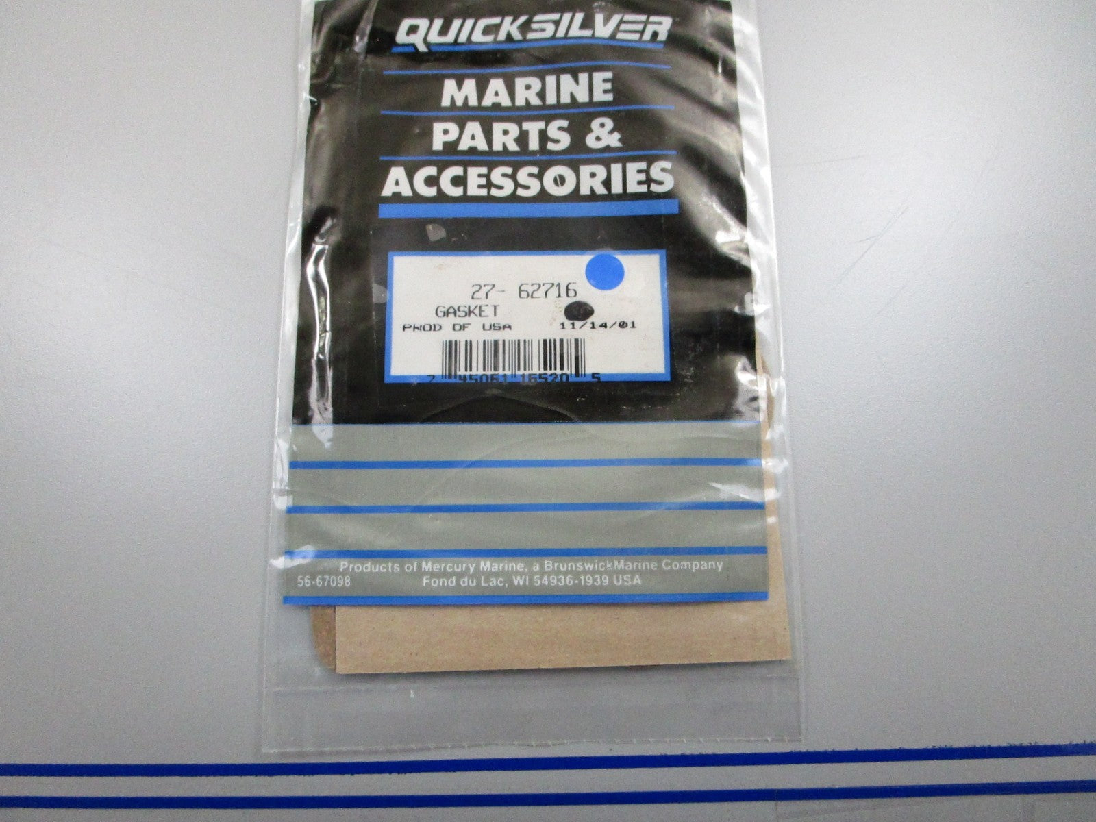 *NEW OEM* (LOT OF 2) 0810 Mercury Quicksilver Gasket 27-62716