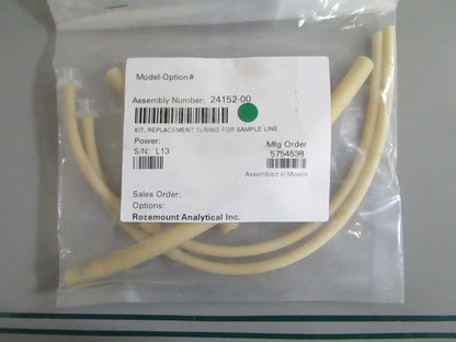 Rosemount 24152-00 TCL Sample Line Replacement Tubing Kit NEW OEM 0820