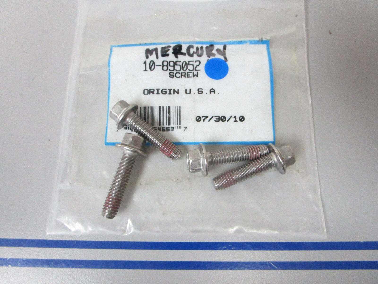 *NEW OEM* (LOT OF 4) 0810 Mercury Quicksilver Screw 10-895052