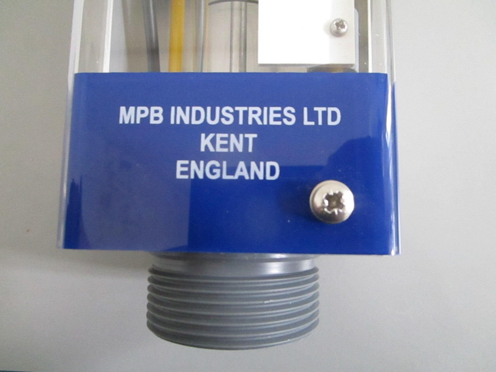 MPB Industries Series 1750 Variable Area Flowmeter Glass Tube NEW OEM 0820