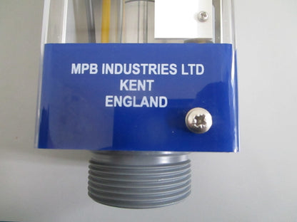 MPB Industries Series 1750 Variable Area Flowmeter Glass Tube NEW OEM 0820