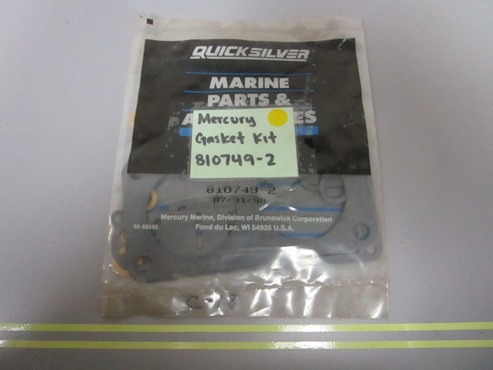 *NEW OEM* 0810 Mercury Quicksilver Gasket Kit 810749-2