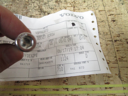 *NEW OEM* 0810 Volvo Penta Hexagon Socket Screw 941873