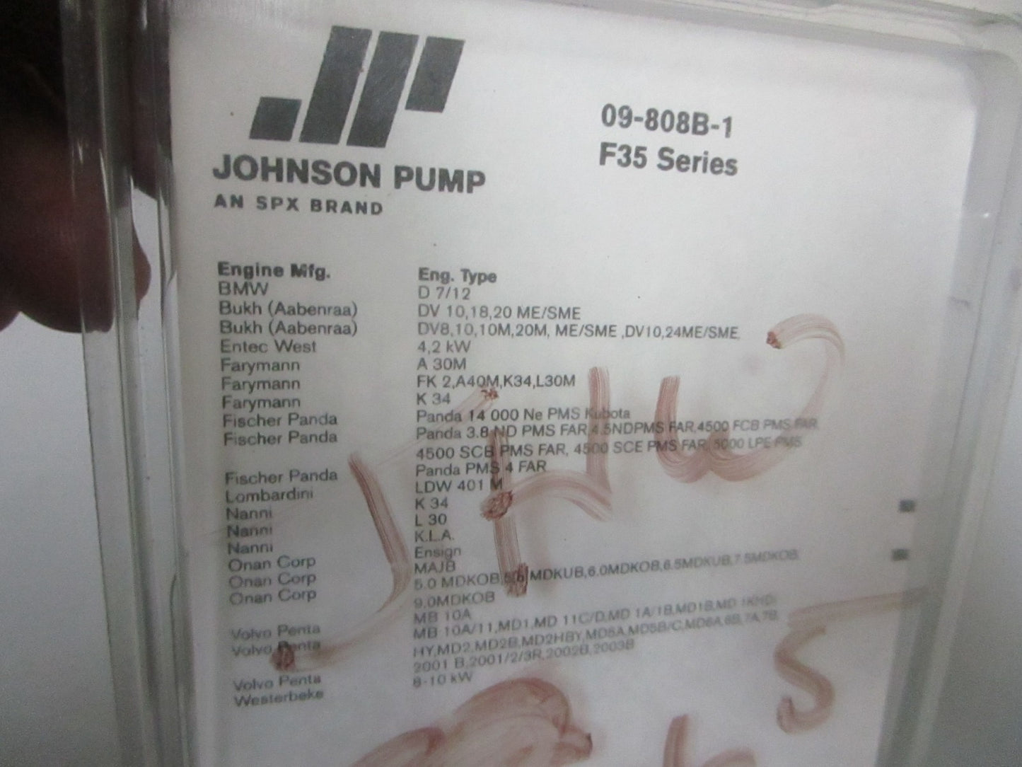 *NEW OEM* 0720 Johnson Pump F35 Series Impeller Assembly 09-808B-1