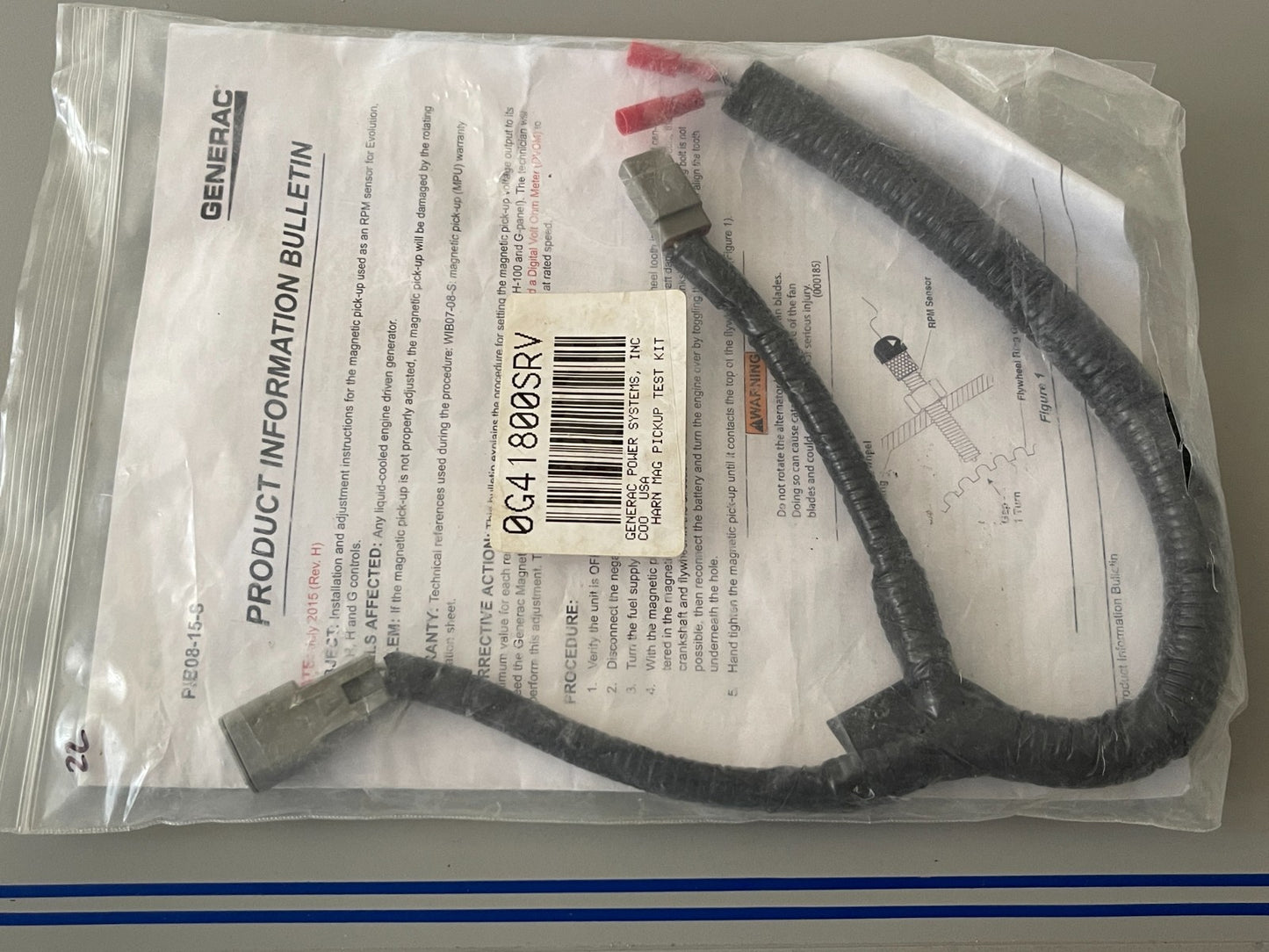 *NEW OEM* 0720 Generac MAG Pickup Test Kit Harness 0G41800SRV