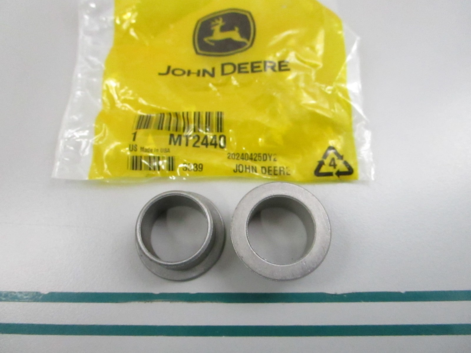 NEW OEM (LOT OF 2) MT2440 John Deere Pivot Bushing 0810