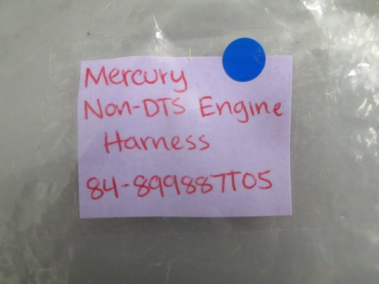 *NEW OEM* 0820 Mercury Quicksilver Non-DTS Engine Harness 84-899887T05