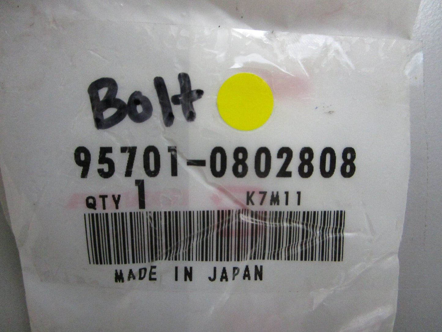 *NEW OEM* 0810 Honda Bolt 95701-0802808