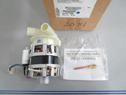 *NEW OEM* 0820 Whirlpool Pump Motor WPW10222074 W10222074