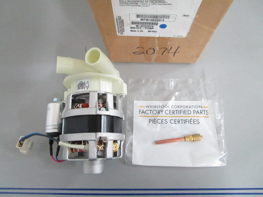 *NEW OEM* 0820 Whirlpool Pump Motor WPW10222074 W10222074