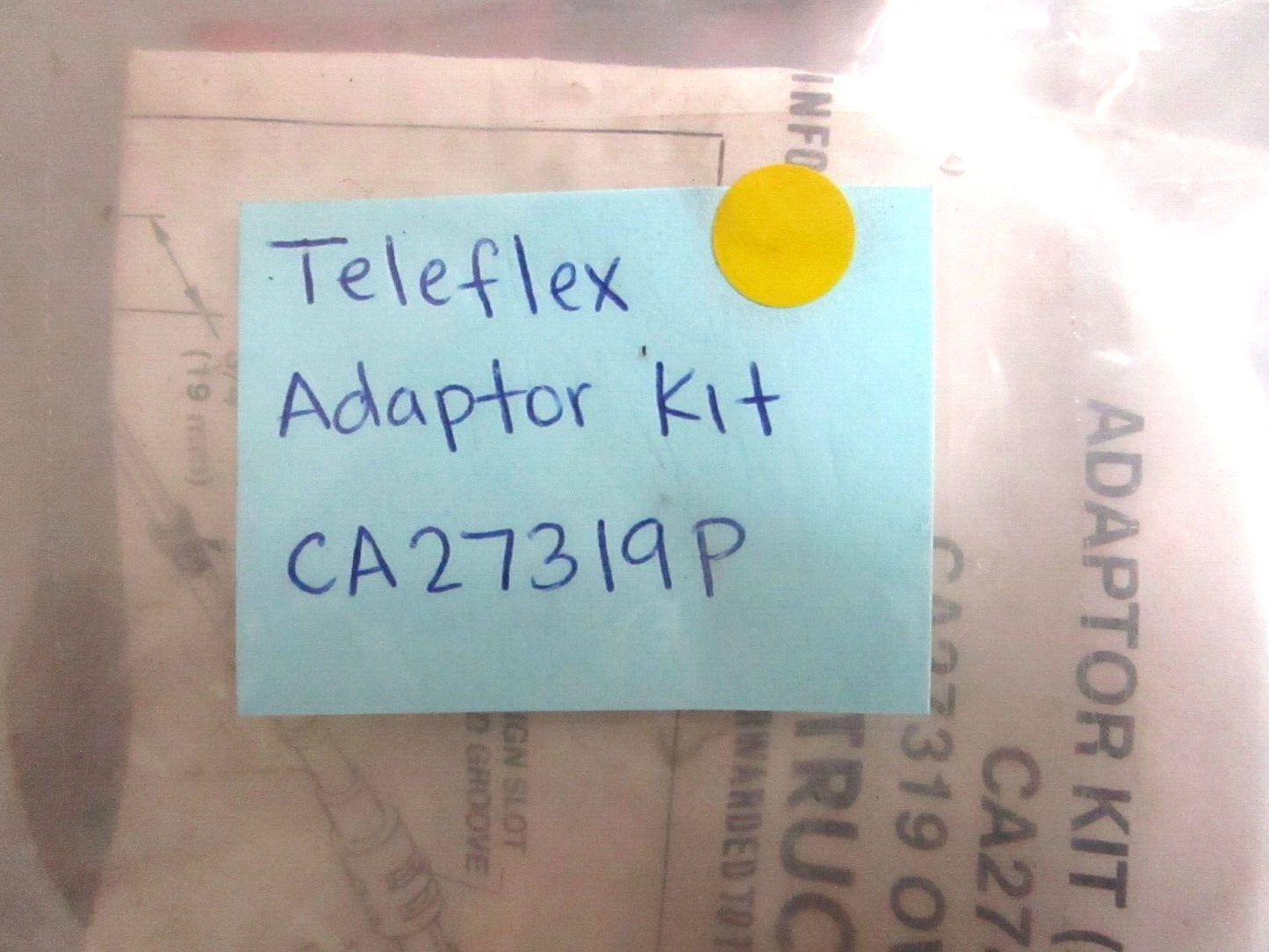 *NEW* 0750 Teleflex ADAPTOR KIT  CA27319P