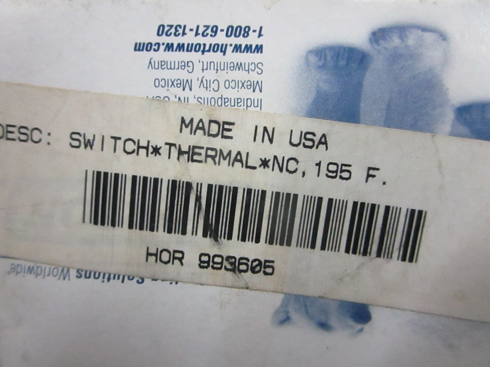 NEW OEM 993605 Horton Thermal Switch 0820