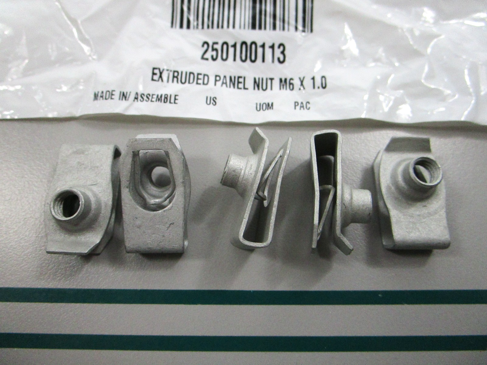 NEW OEM (LOT OF 5) 250100113 Can-Am Panel Nut 0810