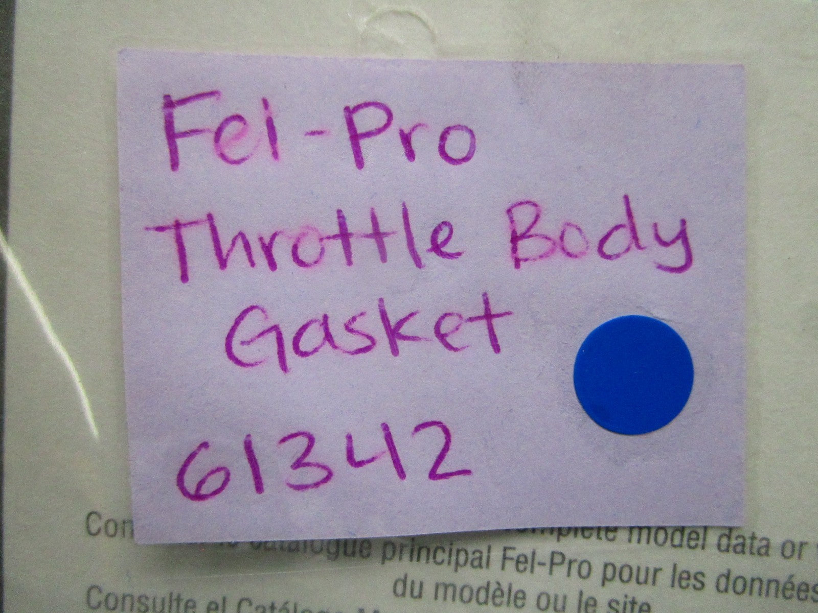 *NEW* 0810 Fel-Pro Throttle Body Gasket 61342 Replaces: 16175-AR000
