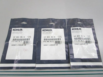 NEW OEM (LOT OF 3) 12 041 01-S Kohler Carburetor Gasket 0810