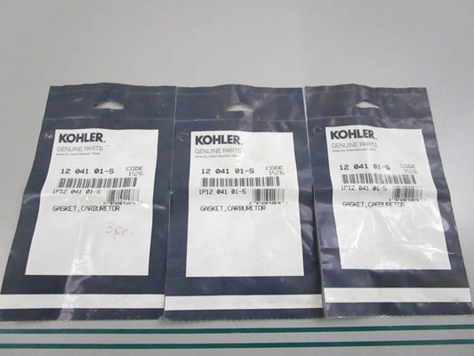 NEW OEM (LOT OF 3) 12 041 01-S Kohler Carburetor Gasket 0810
