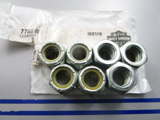 *NEW OEM* (LOT OF 7) 0810 Harley Davidson Locknut 7768W