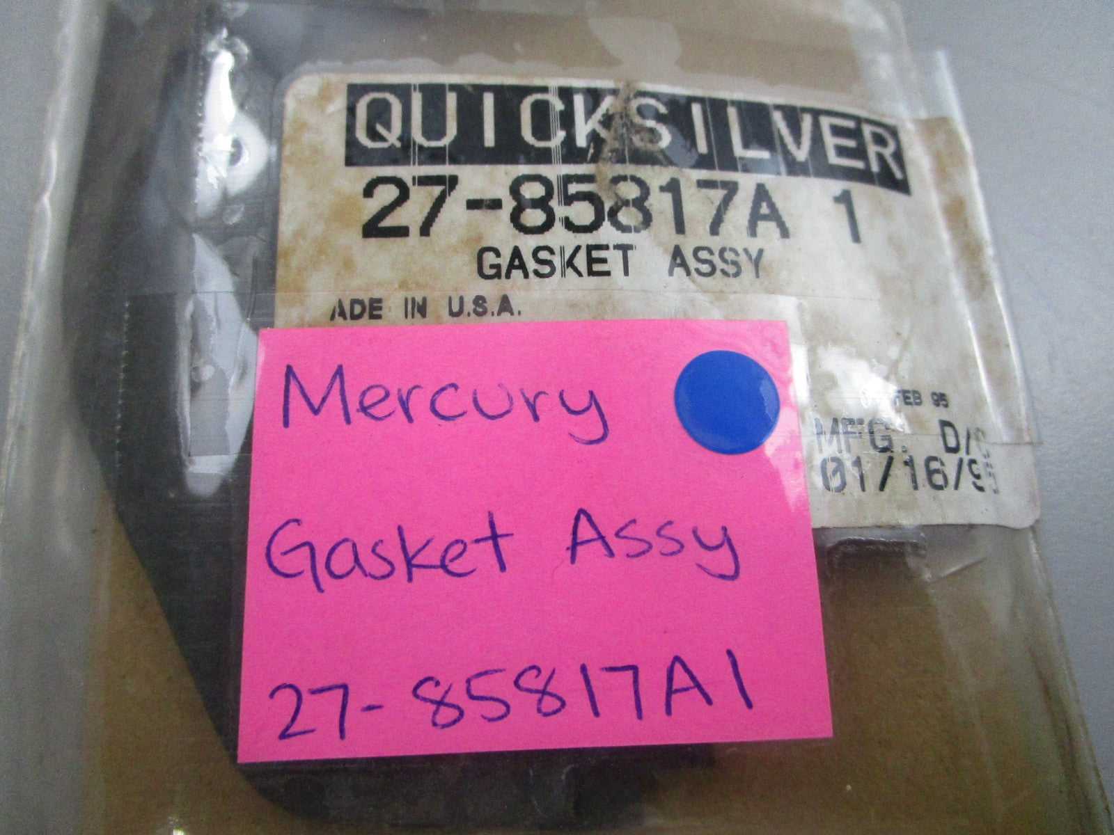NEW OEM 27-85817A1 Mercury Quicksilver Gasket Assembly 0810