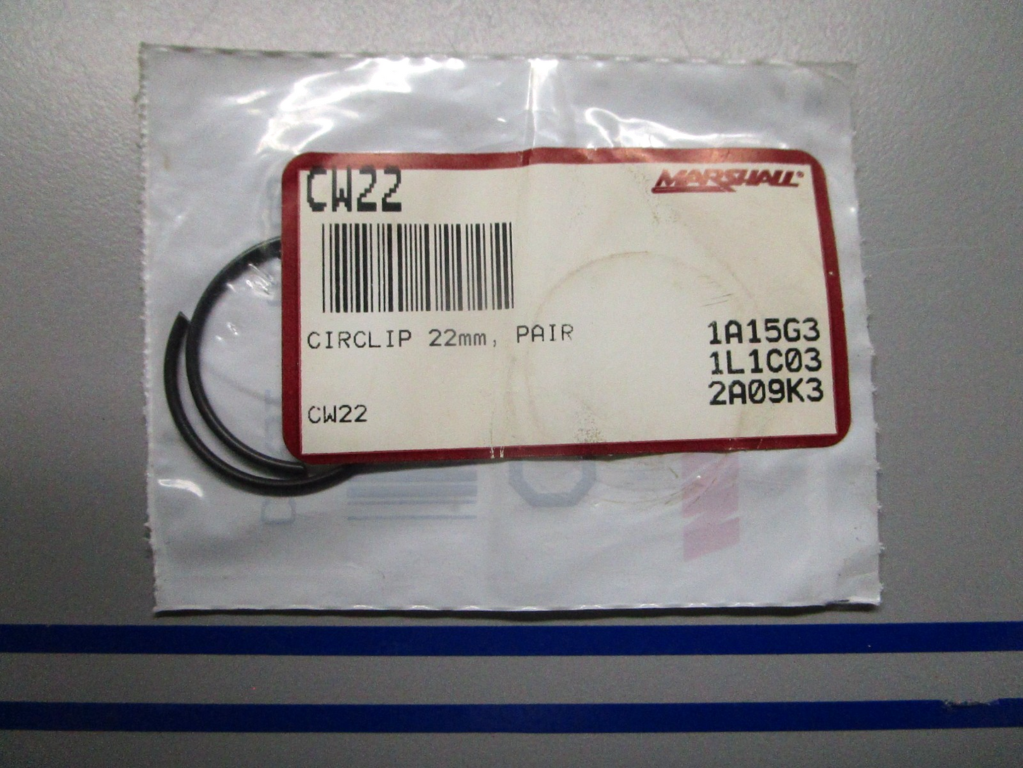 *NEW* 0810 Wiseco 22mm Circlip Pair CW22
