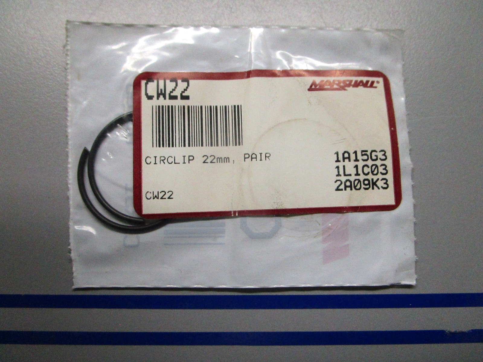 *NEW* 0810 Wiseco 22mm Circlip Pair CW22