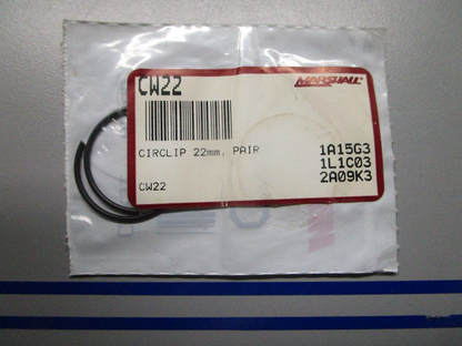 *NEW* 0810 Wiseco 22mm Circlip Pair CW22