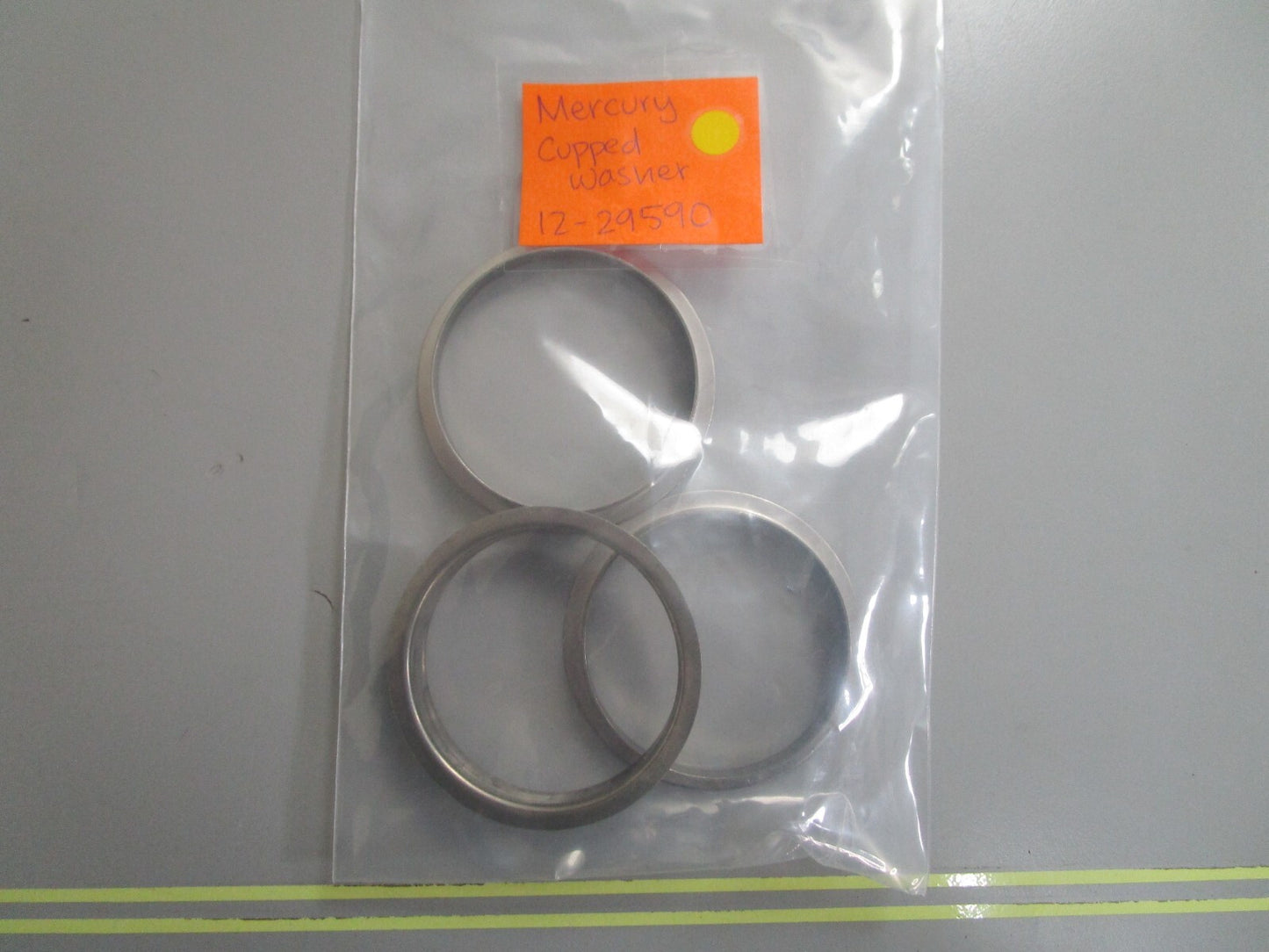 *NEW OEM* (LOT OF 3) 0810 Mercury Quicksilver Cupped Washer 12-29590