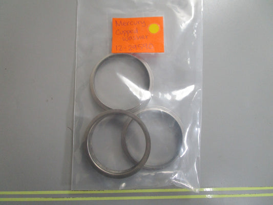 *NEW OEM* (LOT OF 3) 0810 Mercury Quicksilver Cupped Washer 12-29590