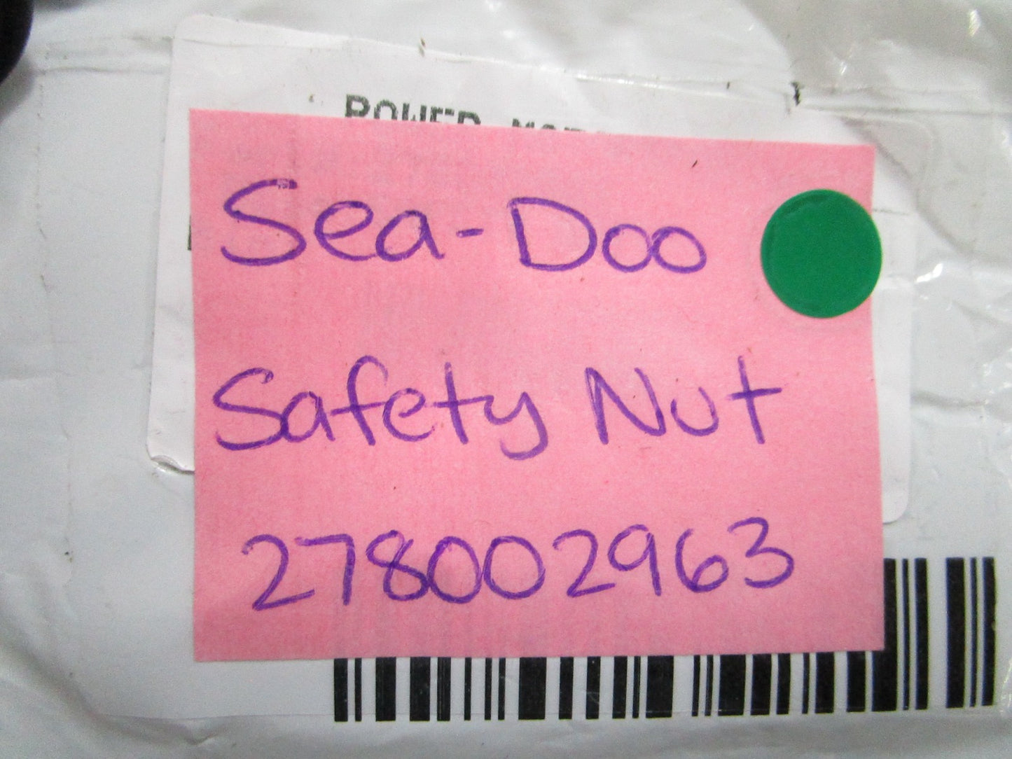 NEW 278002963 Sea-Doo Safety Nut 0810