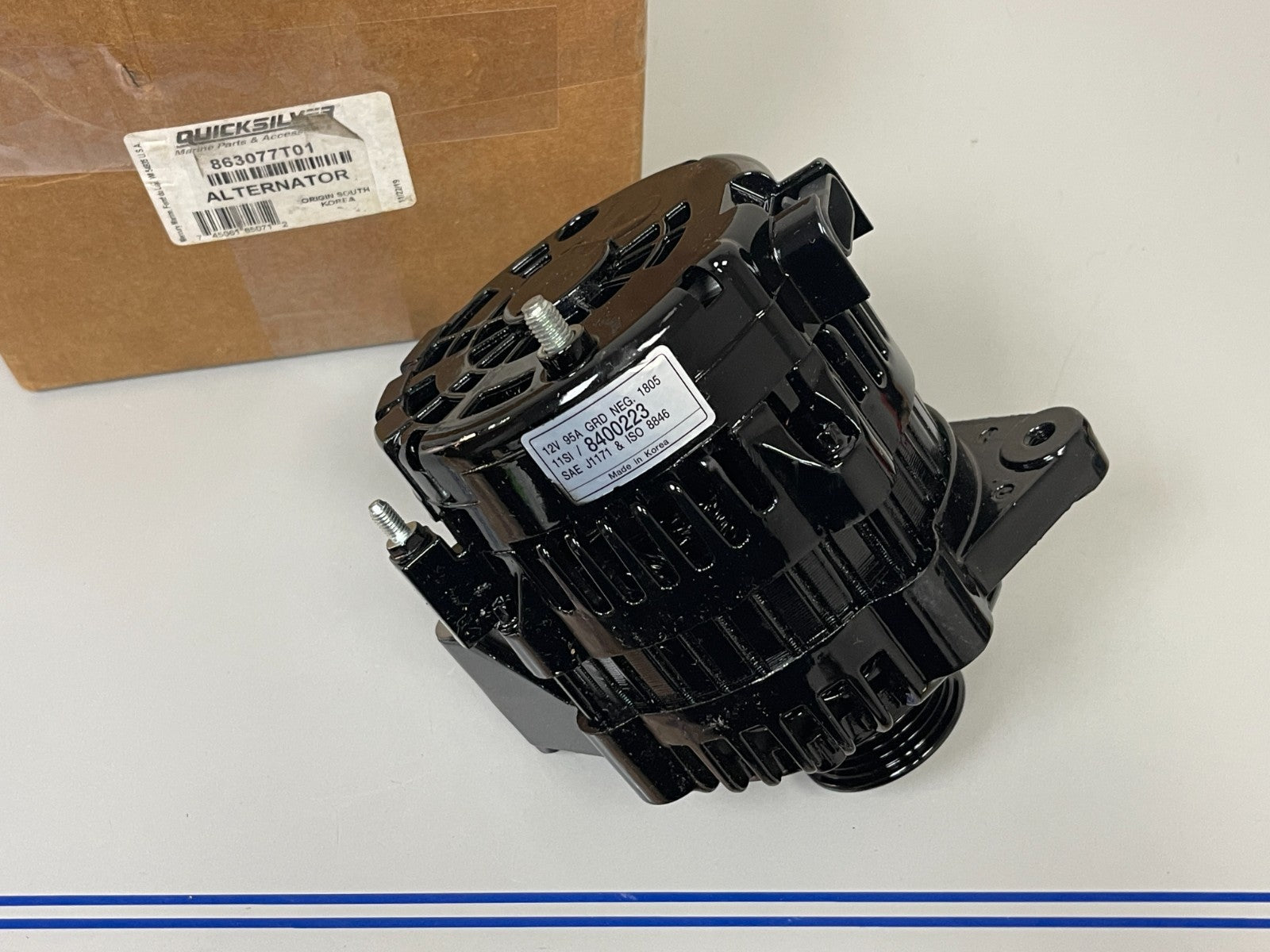 NEW OEM 863077T01 Mercury Mercruiser 12V 95A SAE J1171 Alternator 0720