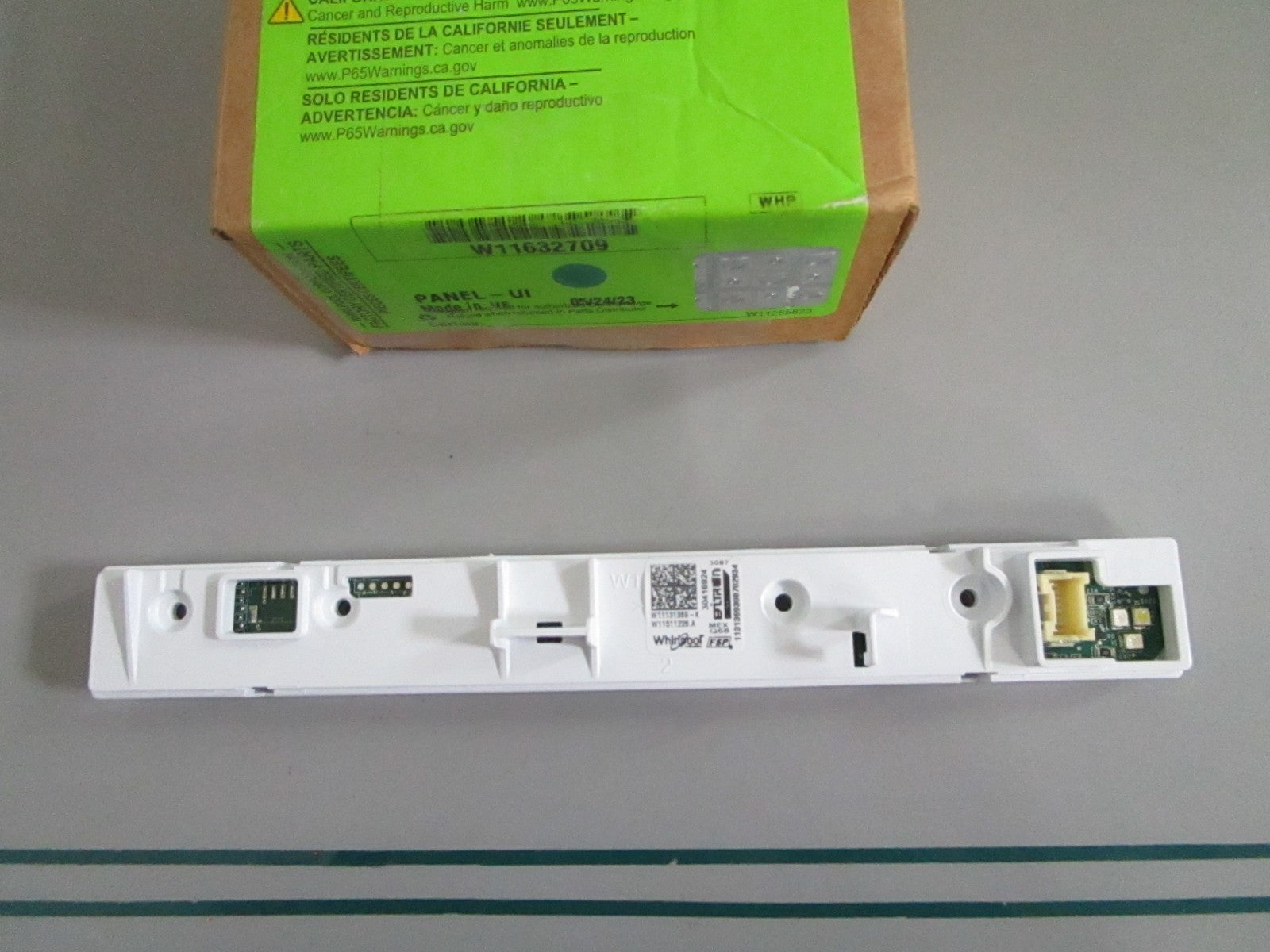 Whirlpool NEW OEM Dishwasher UI Control Panel W11632709 NOS Factory Part 0820
