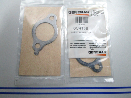 *NEW OEM* (LOT OF 2) 0810 Generac Exhaust Port Gasket 0C4138