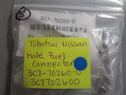 *NEW OEM* 0810 Tohatsu Nissan Male Fuel Connector 3C7-70260-0 3C7702600