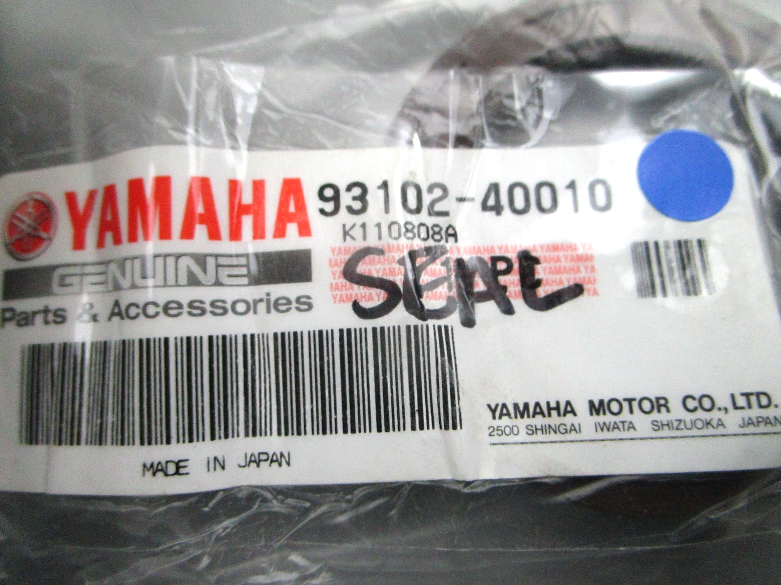 NEW OEM Yamaha 93102-40010 Seal 0810