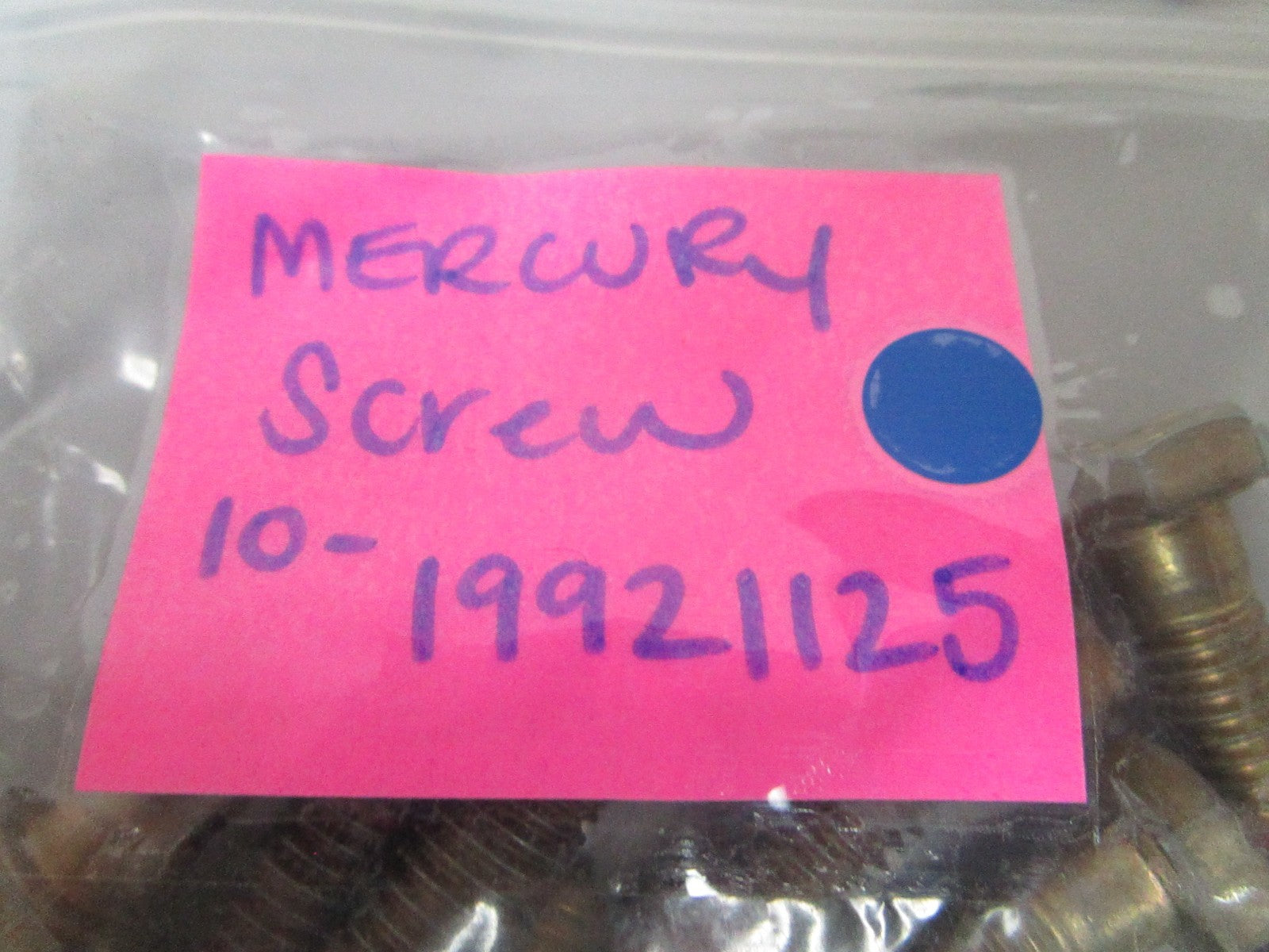 NEW OEM (LOT OF 5) 10-19921125 Mercury Quicksilver Screw 0810