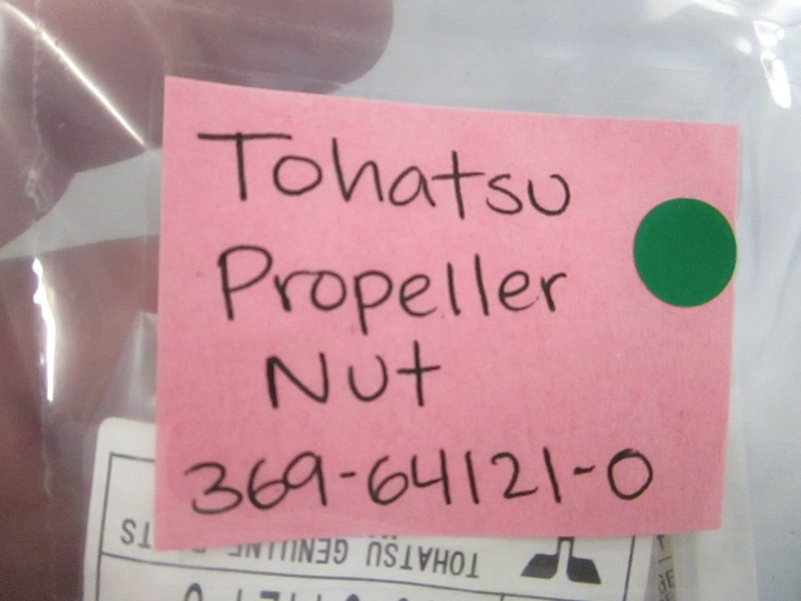NEW OEM (LOT OF 2) 369-64121-0 369641210 Tohatsu Propeller Nut 0810