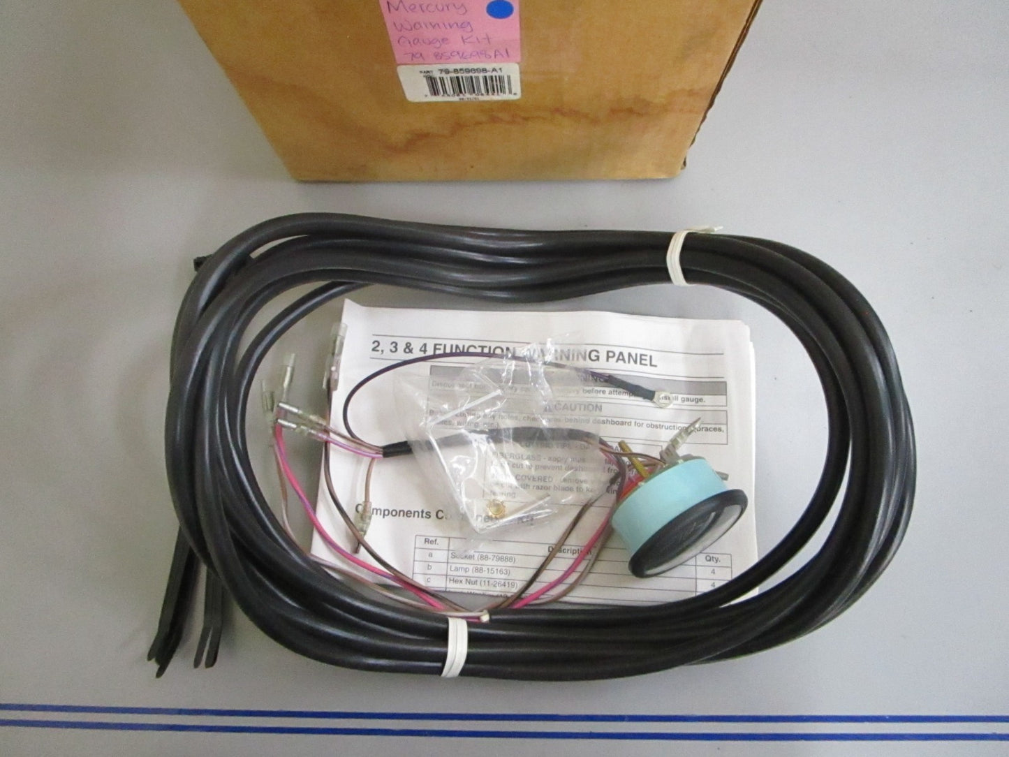 *NEW OEM* 0820 Mercury Quicksilver Warning Gauge Kit 79-859698A1
