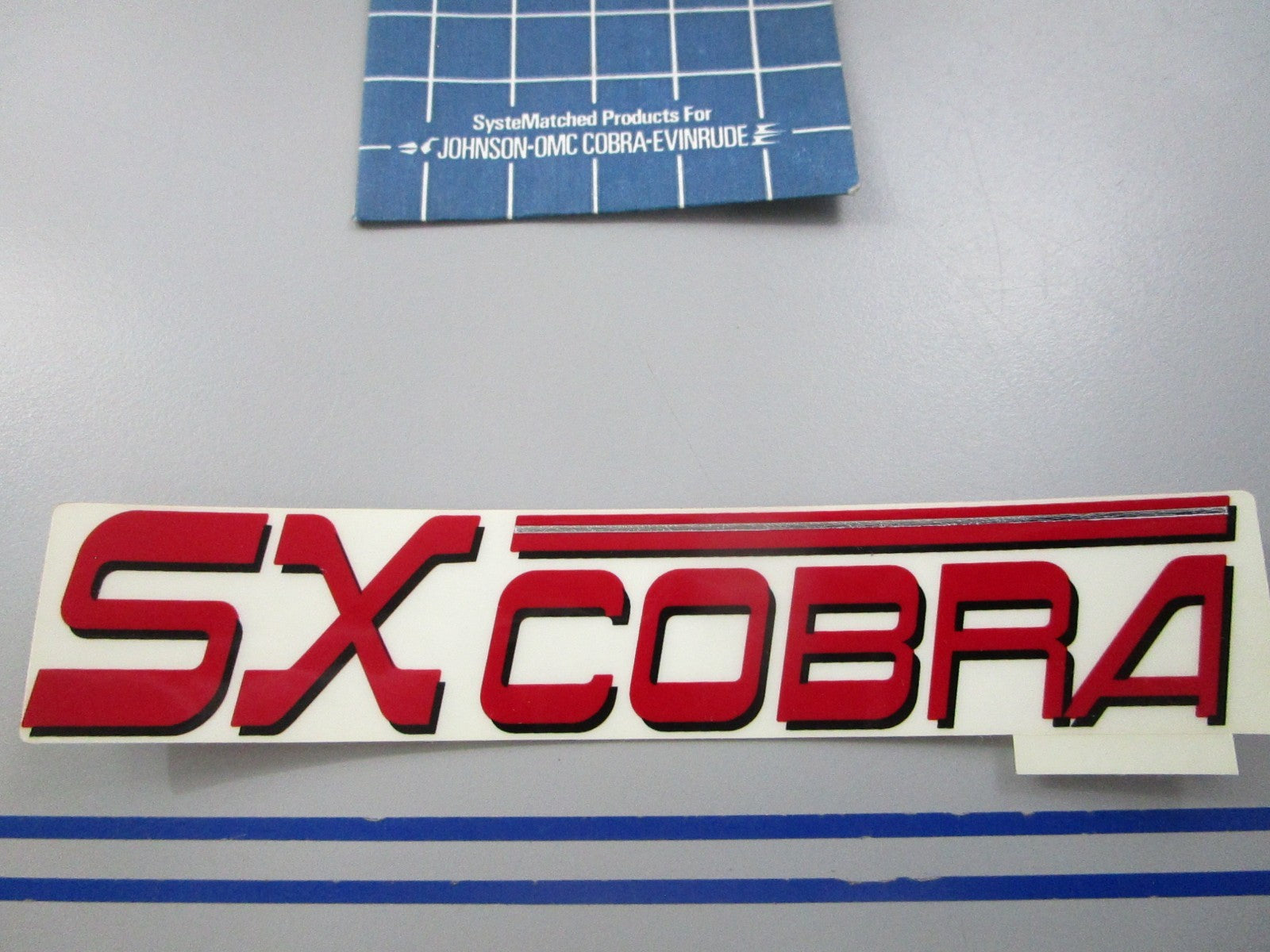 NEW OEM 3855644 OMC Johnson Evinrude SX Cobra Decal 0810