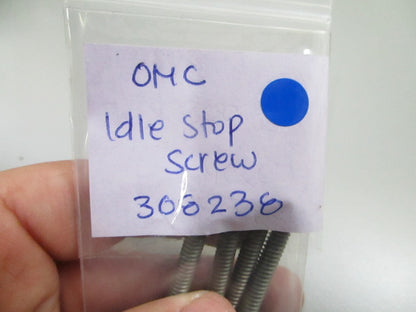 *NEW OEM* (LOT OF 2) 0810 OMC Johnson Evinrude Idle Stop Screw 308238 0308238