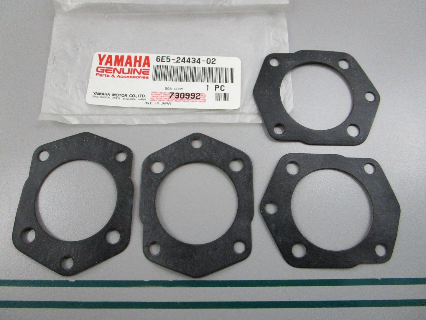 NEW OEM (LOT OF 4) 6E5-24434-02-00 Yamaha Body Gasket 0810