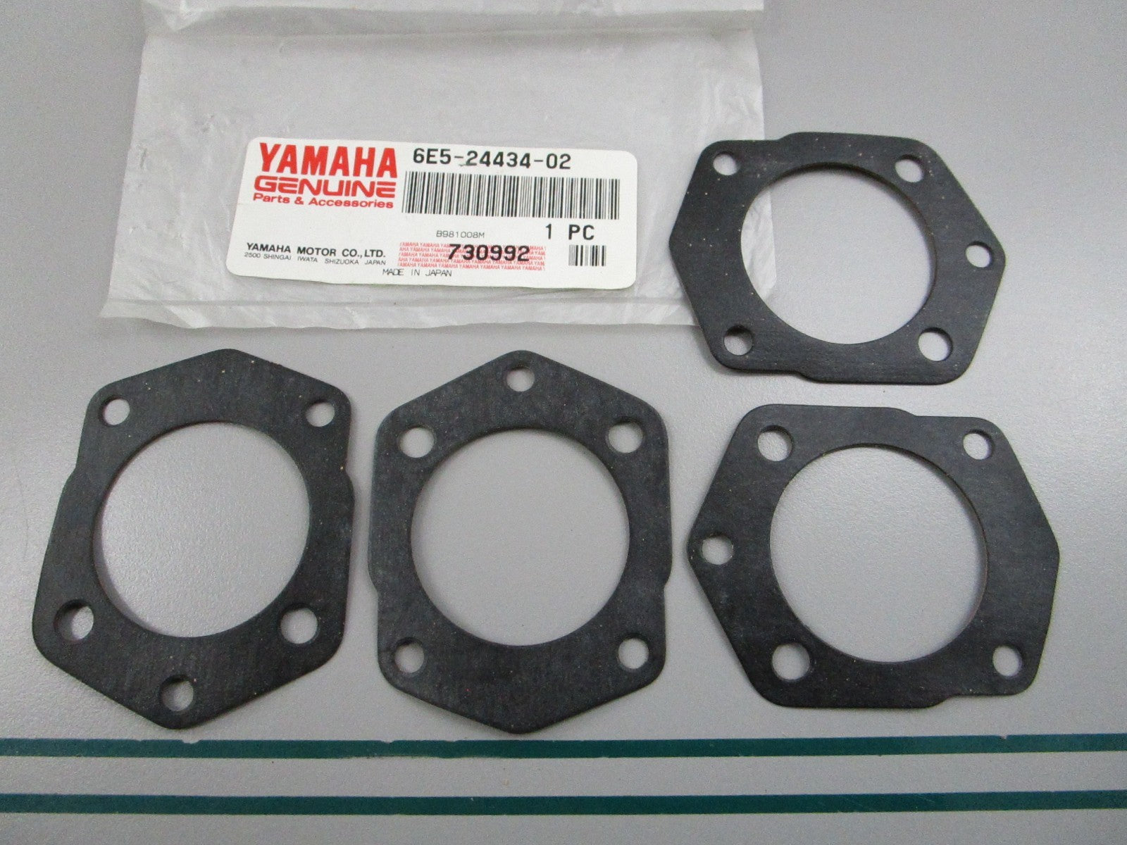 NEW OEM (LOT OF 4) 6E5-24434-02-00 Yamaha Body Gasket 0810