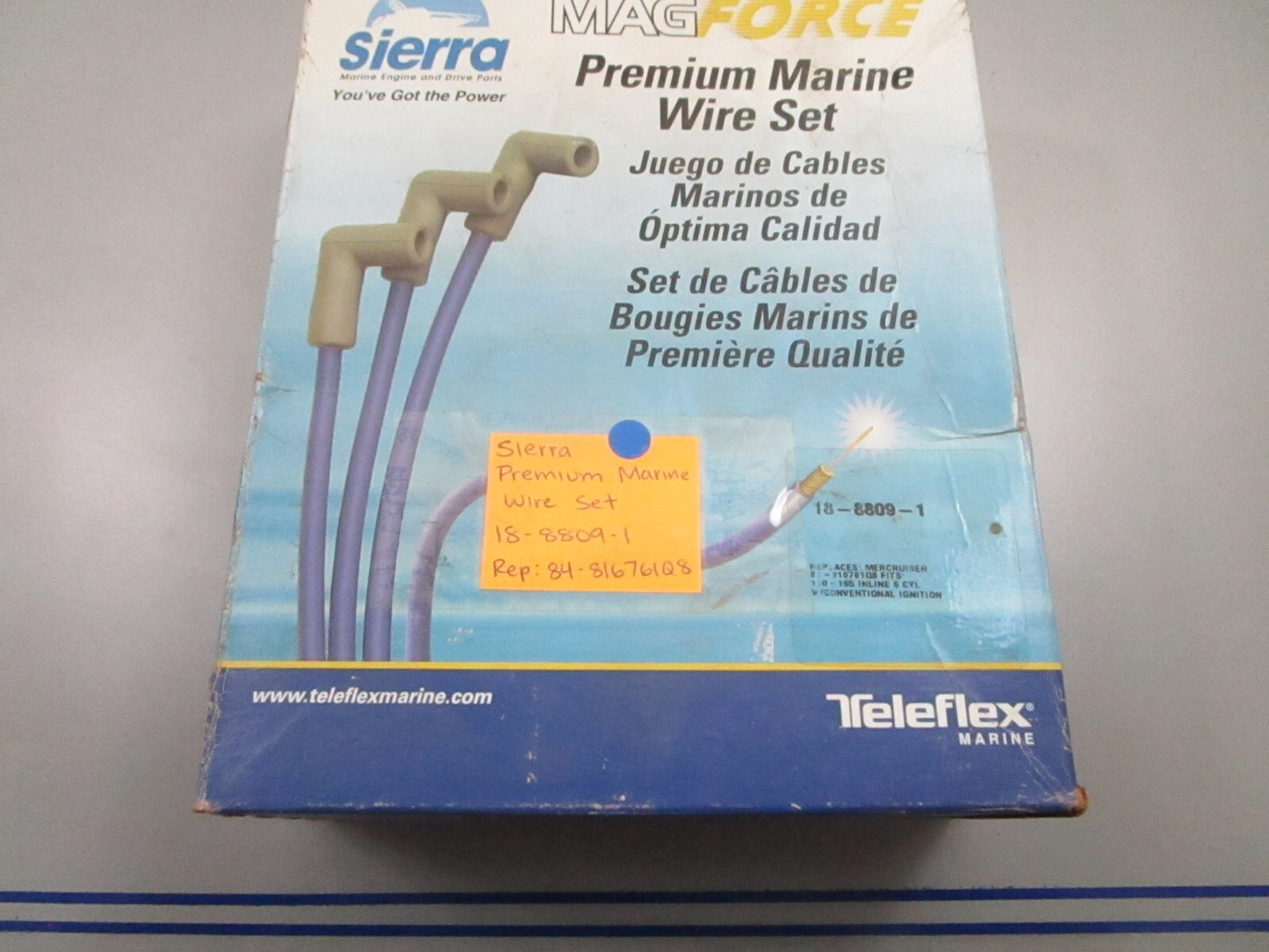 *NEW* 0810 Sierra Premium Marine Wire Set 18-8809-1 Replaces: 84-816761Q8
