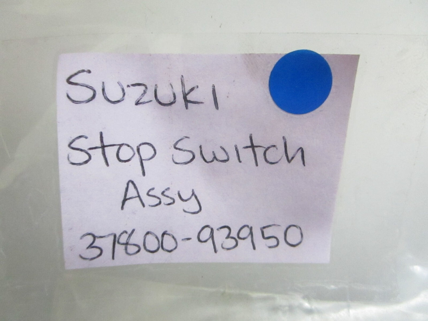 *NEW OEM* 0820 Suzuki Stop Switch Assy 37800-93950