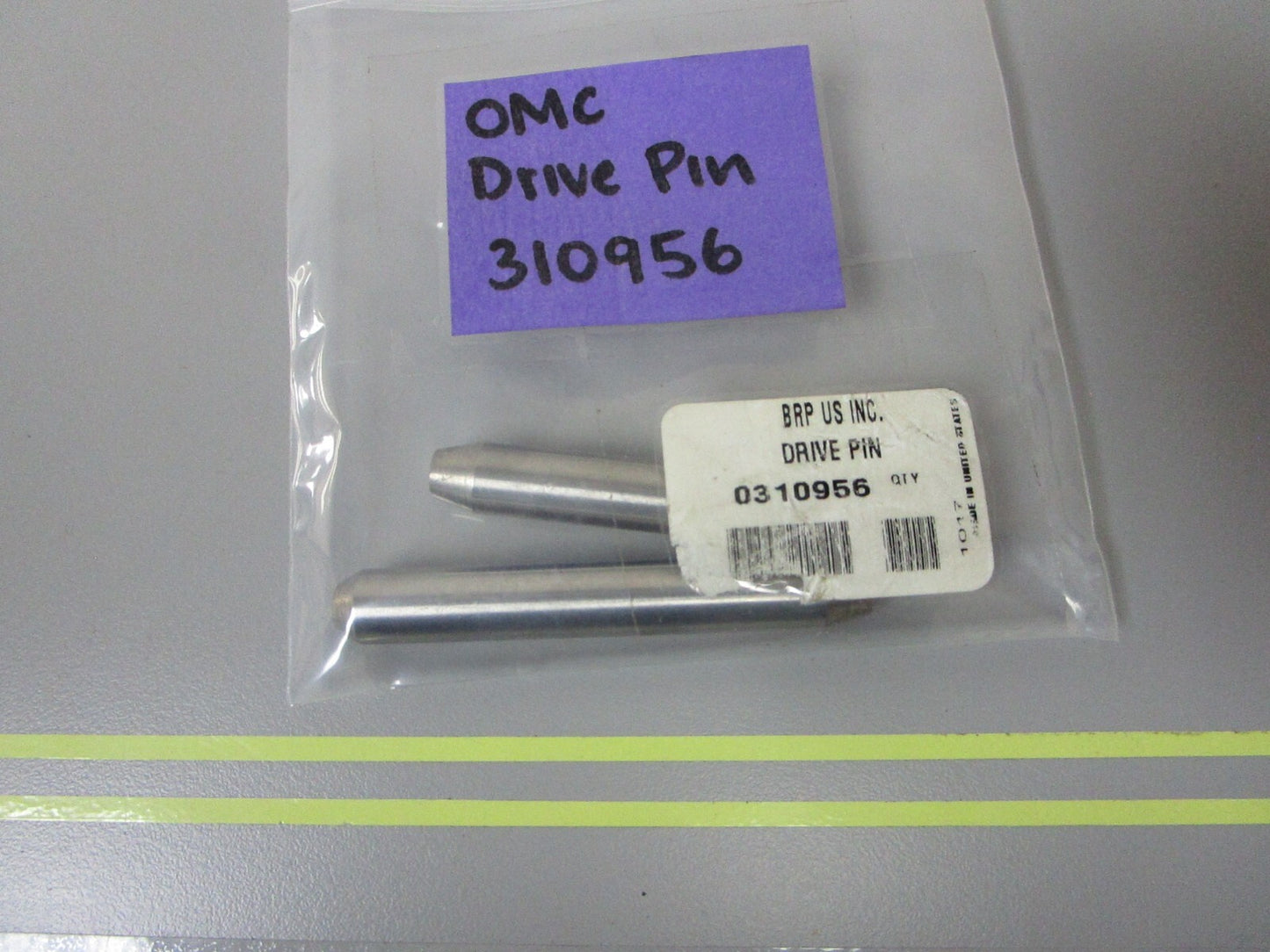 *NEW OEM* (LOT OF 2) 0810 OMC Johnson Evinrude Drive Pin 310956 0310956
