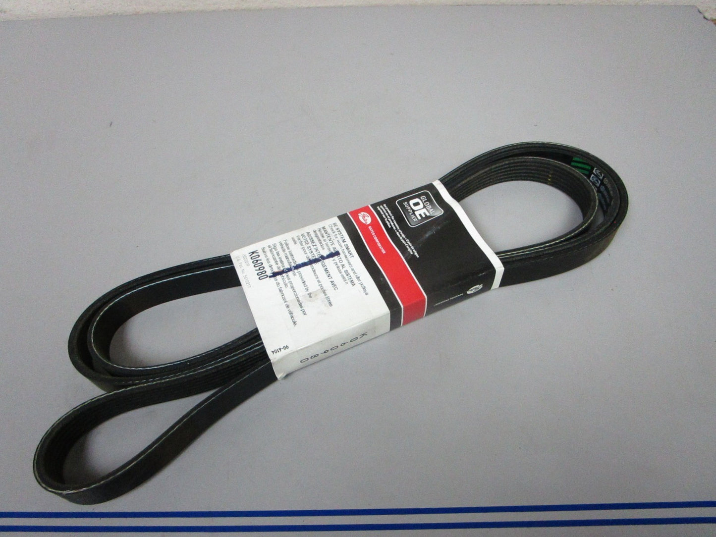 NEW K060980 Gates Micro-V Green Stripe 13/16" x 98 ⅝" Serpentine Belt 0720