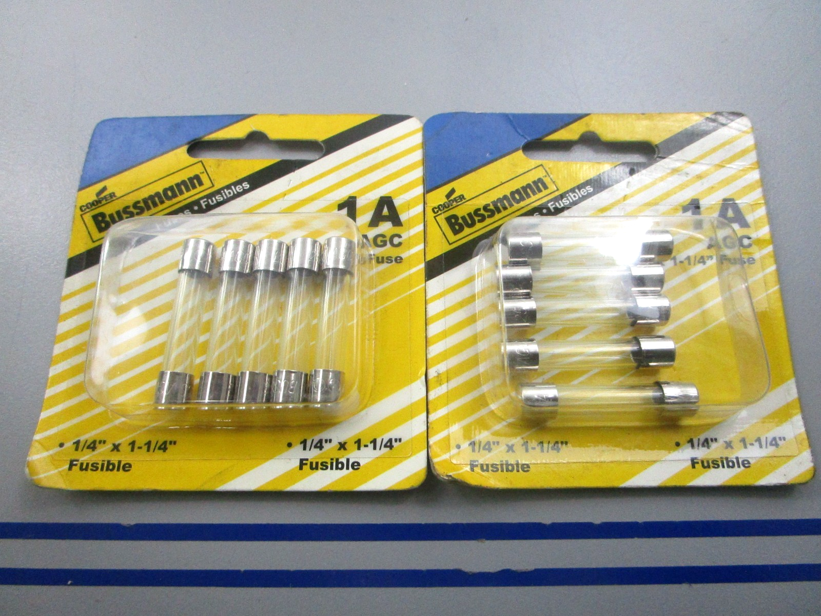 NEW (LOT OF 10) BP/AGC-1-RP Bussmann 1/4" x 1 1/4" 1A Fuse 0810