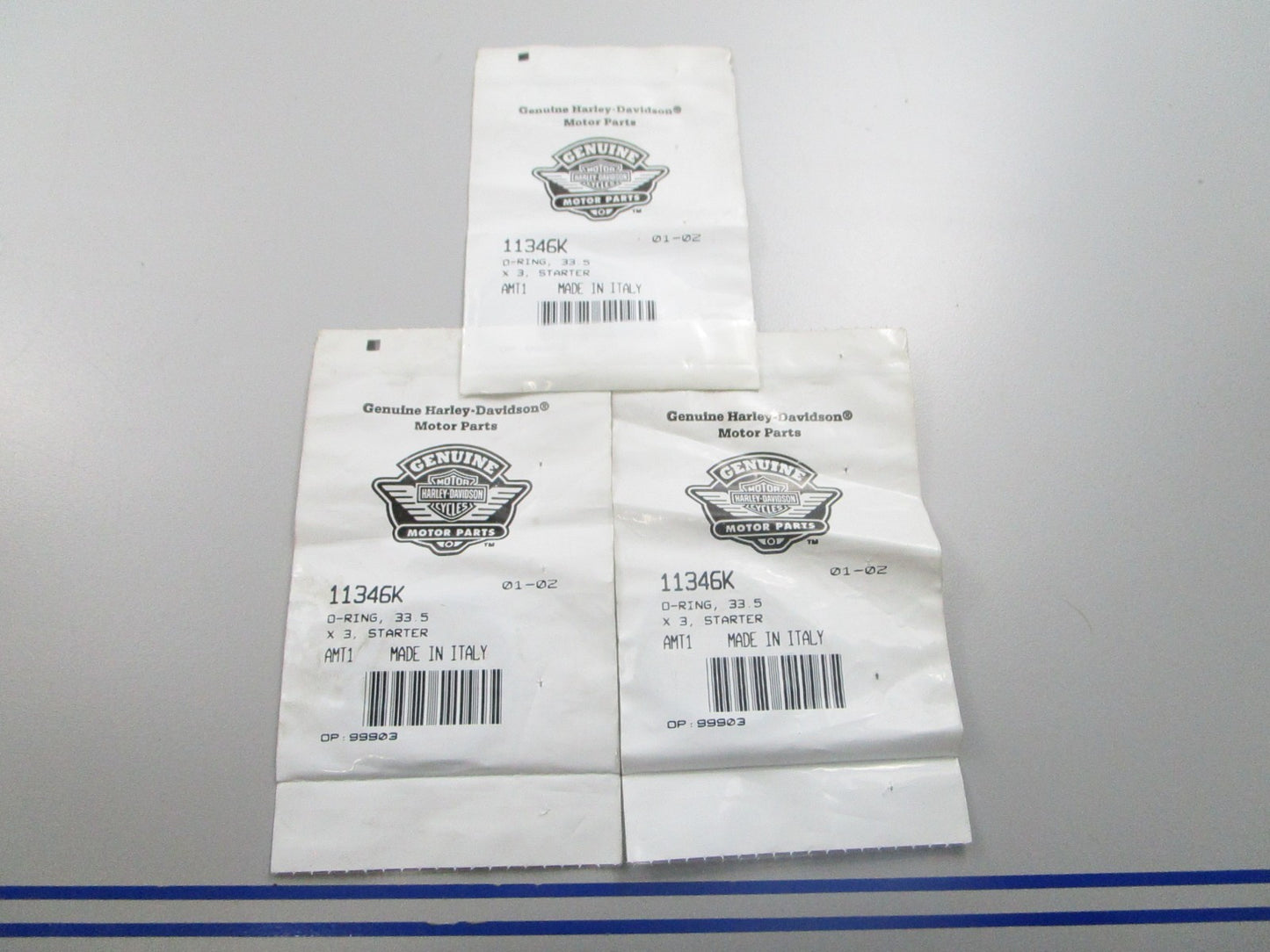 *NEW OEM* (LOT OF 3) 0810 Harley Davidson Metric O-Ring 11346K