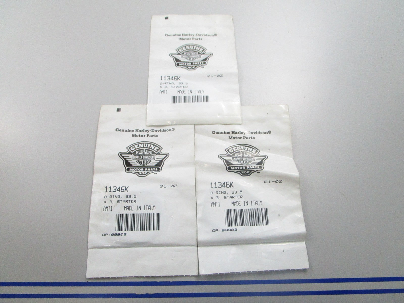 *NEW OEM* (LOT OF 3) 0810 Harley Davidson Metric O-Ring 11346K